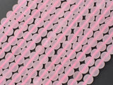 Matte Rose Quartz Beads, 6mm (6.5mm) Round beads-BeadBasic