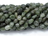 Green Rutilated Quartz Beads, Approx 6x8mm Nugget Beads-BeadBasic