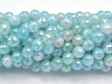 Mystic Coated Agate-Light Blue, 8mm Faceted-BeadBasic