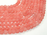 Matte Cherry Quartz Beads, 6mm Round Beads-BeadBasic