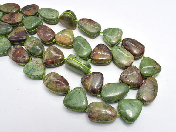 Green Opal, 15x15mm, 12x19mm, Free Form Beads-BeadBasic