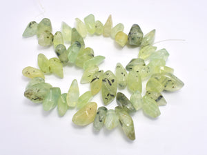 Prehnite, Approx. (9-15)x(14-25)mm Faceted Nugget Beads-BeadBasic