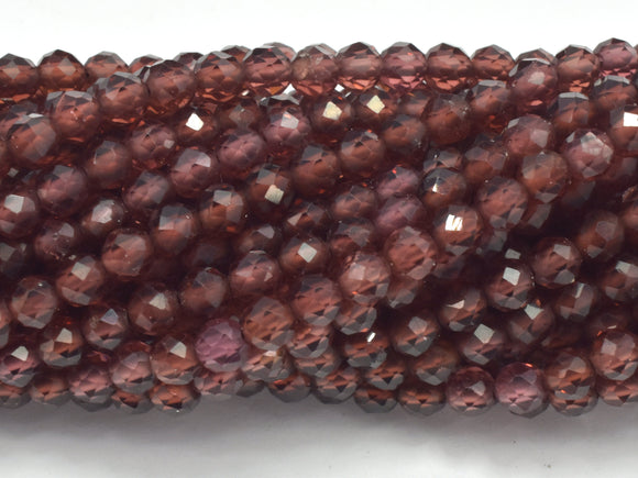 Garnet Beads, 3.4mm Micro Faceted Round-BeadBasic