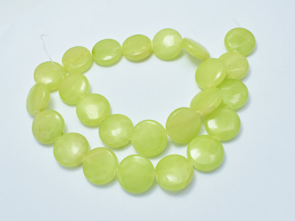 Jade Beads, 16mm Coin Beads-BeadBasic