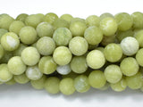 Matte Jade Beads, 10mm (10.5mm) Round Beads-BeadBasic