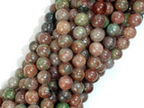 Red Green Garnet, 6mm Round Beads-BeadBasic