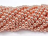 Hematite Beads-Rose Gold, 6mm Round-BeadBasic