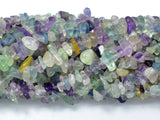 Fluorite Beads, Rainbow Fluorite, 4-10mm Chips Beads-BeadBasic