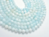 Dominican Larimar, Genuine Larimar, 8mm (8.5mm) Round Beads, 15.5 Inch-BeadBasic