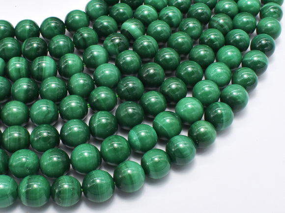 Natural Malachite, 8mm Round Beads-BeadBasic