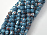 Rain Flower Stone, Gray, 6mm Round Beads-BeadBasic