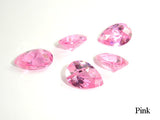 CZ beads, Faceted Pear 7x10 mm-BeadBasic