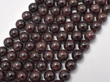 Red Garnet, 10mm Round Beads-BeadBasic