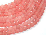 Matte Cherry Quartz Beads, 8mm (8.5mm) Round Beads-BeadBasic