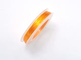 2Rolls Orange Stretch Elastic Beading Cord, 0.5mm, 2 Rolls-20 Meters-BeadBasic