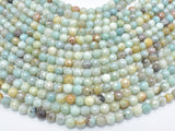 Mystic Coated Amazonite, 6mm (6.3mm) Faceted, AB Coated-BeadBasic