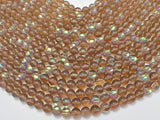 Mystic Aura Quartz- Smoky, 8mm (8.5mm) Round-BeadBasic