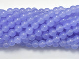 Jade Beads, Light Purple, 8mm Round Beads-BeadBasic