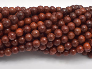 Red Sandalwood Beads, 6mm, Round Beads, Mala Beads, 108 beads-BeadBasic