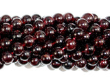 Red Garnet Beads, Approx 7mm Round Beads-BeadBasic
