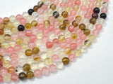 Fire Cherry Quartz Beads, Round, 6mm-BeadBasic