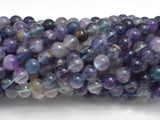 Fluorite Beads, Rainbow Fluorite, 6mm, Round-BeadBasic