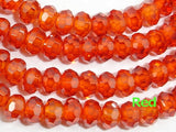 CZ beads, Faceted Rondelle 3.5x4mm-BeadBasic