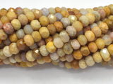 Crazy Lace Agate, 4x6mm Faceted Rondelle-BeadBasic