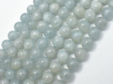 Genuine Aquamarine Beads, Round, 11mm-12mm-BeadBasic