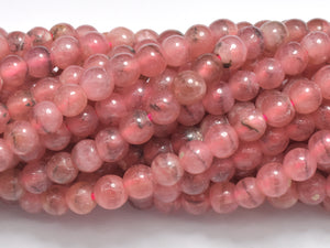 Rhodochrosite Beads, 3.6-3.8mm Round Beads-BeadBasic