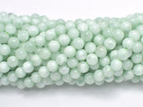 Green Angelite Beads, 6mm, Round, 15 Inch-BeadBasic