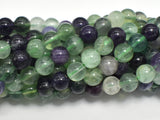 Fluorite, Rainbow Fluorite, 8mm, Round-BeadBasic