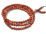 Dragon Blood Wood Beads, 6mm Round Beads, 25 Inch-BeadBasic