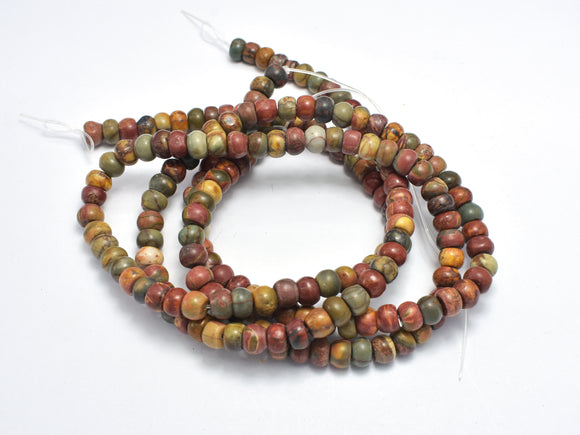Picasso Jasper Beads, 4x6mm Rondelle Beads-BeadBasic