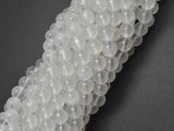 White Moonstone Beads, 6mm Round-BeadBasic