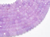Lavender Amethyst, Lavender Jade, 4x6mm Faceted Rondelle-BeadBasic