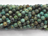 African Turquoise Beads, Round, 6mm (6.7mm)-BeadBasic