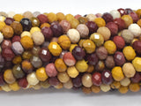 Mookaite Beads, 4x6mm Faceted Rondelle-BeadBasic
