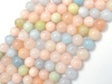 Beryl Beads, Aquamarine, Morganite, Heliodor, 8mm, Round-BeadBasic