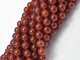 Carnelian Beads, Round, 8mm-BeadBasic