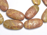 Saturn Jasper, 20x40mm Oval Beads-BeadBasic