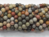 Polychrome Jasper, 6mm Round Beads-BeadBasic