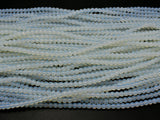 White Opalite Beads, Round, 4mm, 16 Inch-BeadBasic