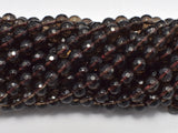 Smoky Quartz Beads, 6 mm Faceted Round Beads-BeadBasic