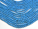 Howlite Turquoise Beads, Blue, 6mm Round Beads-BeadBasic