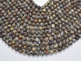 Astroite Jasper, 8mm (8.5mm), Round, 15.5 Inch-BeadBasic