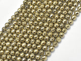Hematite-Light Gold, Pyrite Color, 6mm Faceted Round-BeadBasic