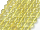Lemon Quartz Beads, 10mm Round Beads-BeadBasic
