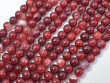 Red Fire Agate, 6mm Round Beads-BeadBasic
