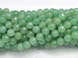 Green Aventurine Beads, 8mm Faceted Round Beads-BeadBasic